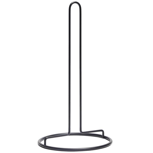 M&S Collection Wire Kitchen Roll Holder, One Size, Black