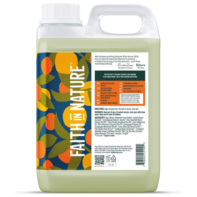 Faith In Nature Grapefruit & Orange Body Wash thumbnail 2