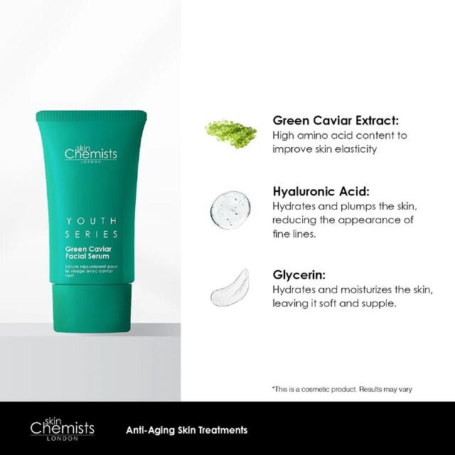 SkinChemists Youth Series Green Caviar Facial Serum thumbnail 4
