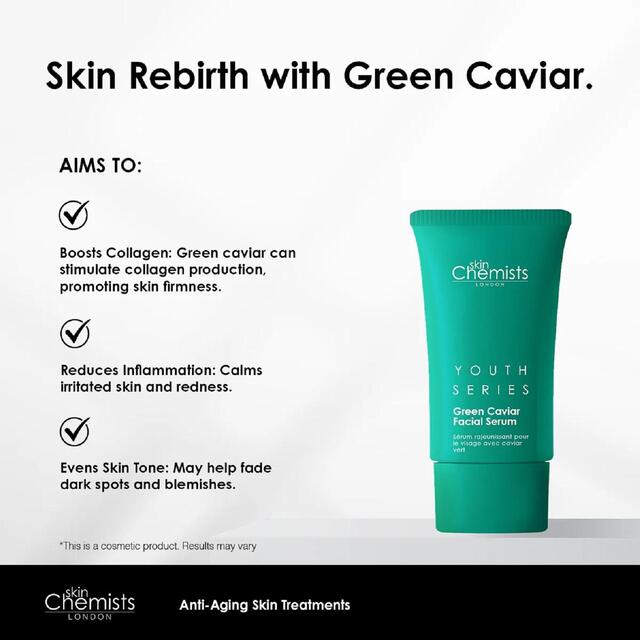 SkinChemists Youth Series Green Caviar Facial Serum thumbnail 5