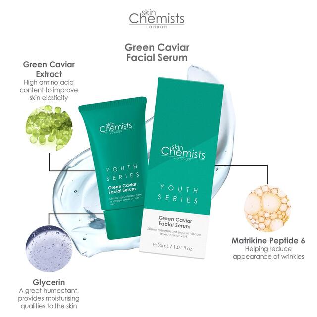 SkinChemists Youth Series Green Caviar Facial Serum thumbnail 6