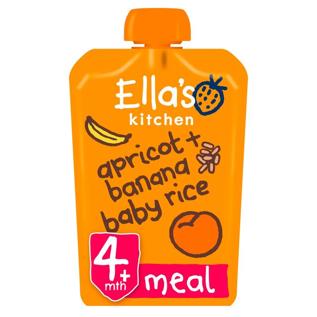 Ella's Kitchen Apricot and Banana Baby Rice Baby Food Pouch 4+ Months thumbnail 3
