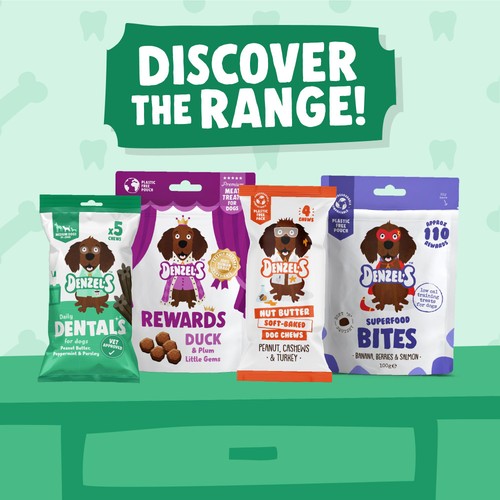 Denzel's Daily Dentals For Medium Dogs Peanut Butter, Peppermint & Parsley thumbnail 6