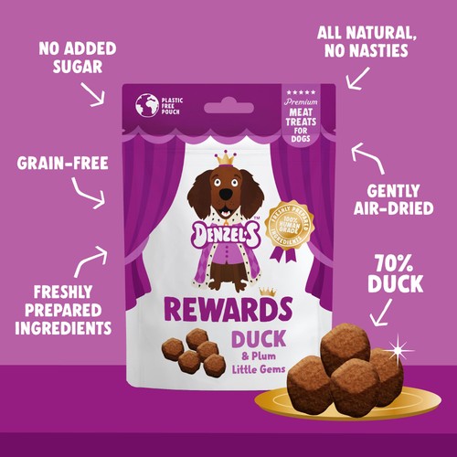 Denzel's Premium Rewards Duck & Plum Meat Dog Treats thumbnail 3