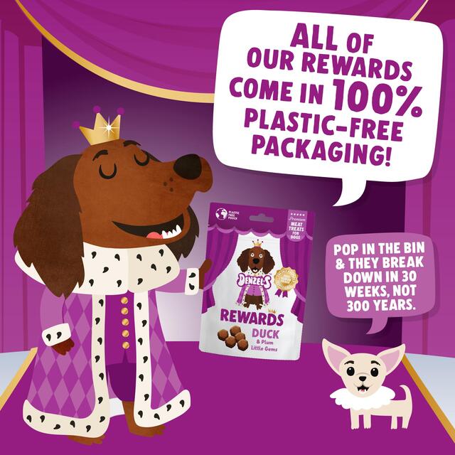 Denzel's Meaty Rewards Duck & Plum Little Gems Dog Treats thumbnail 6