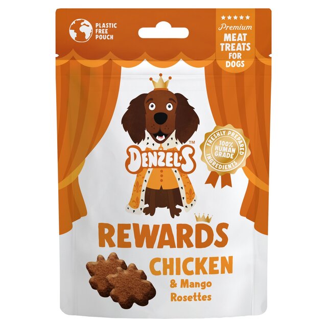Denzel's Meaty Rewards Chicken & Mango Rosettes Dog Treats