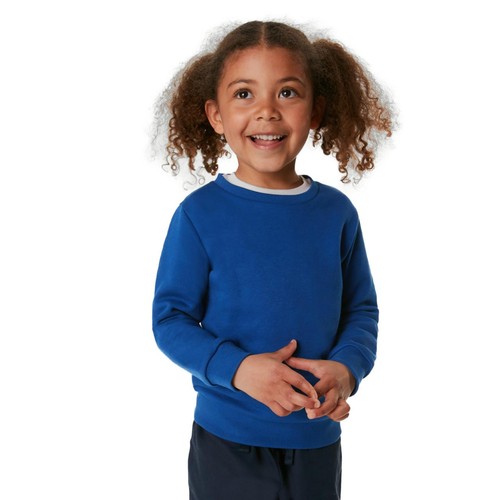 M&S GOODMOVE Unisex Regular Fit School Sweatshirt, 10-11 Years, Royal Blue thumbnail 2