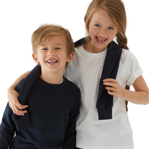 M&S Unisex Regular Fit School Sweatshirt, 13-14 Years, Navy thumbnail 4