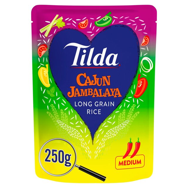 Tilda Microwave Cajun Jambalaya Long Grain Rice