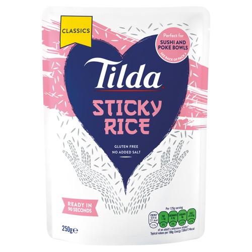 Tilda Microwave Sticky Medium Grain Rice thumbnail 2