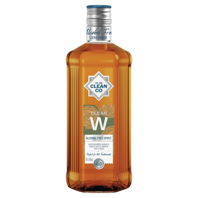 CleanCo Clean W Alcohol Free Whiskey Alternative 0.0% ABV