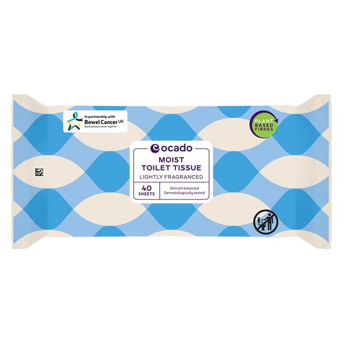 Ocado Lightly Fragranced Moist Toilet Tissue Wipes