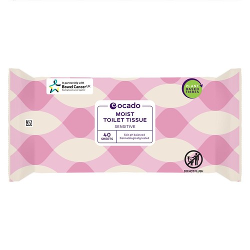 Ocado Sensitive Moist Toilet Tissue Wipes thumbnail 2