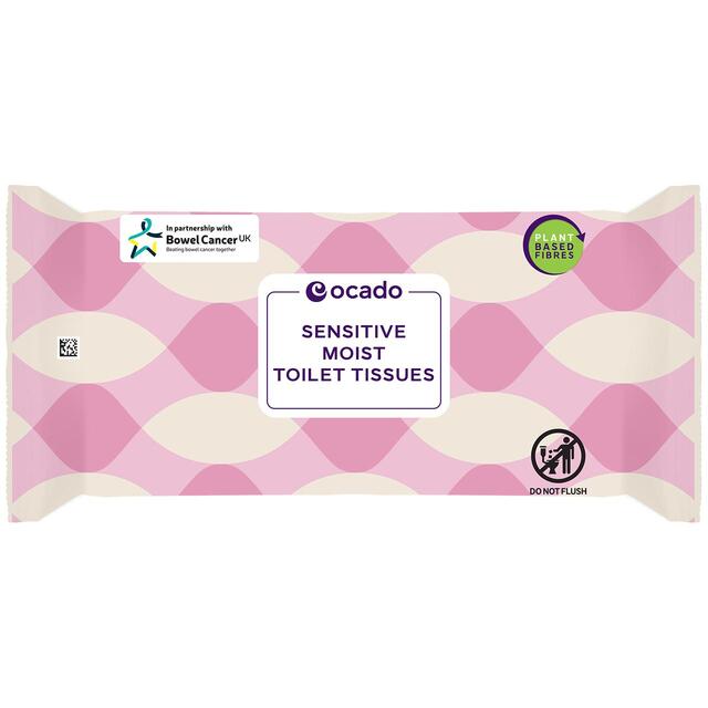Ocado Sensitive Moist Toilet Tissue Wipes