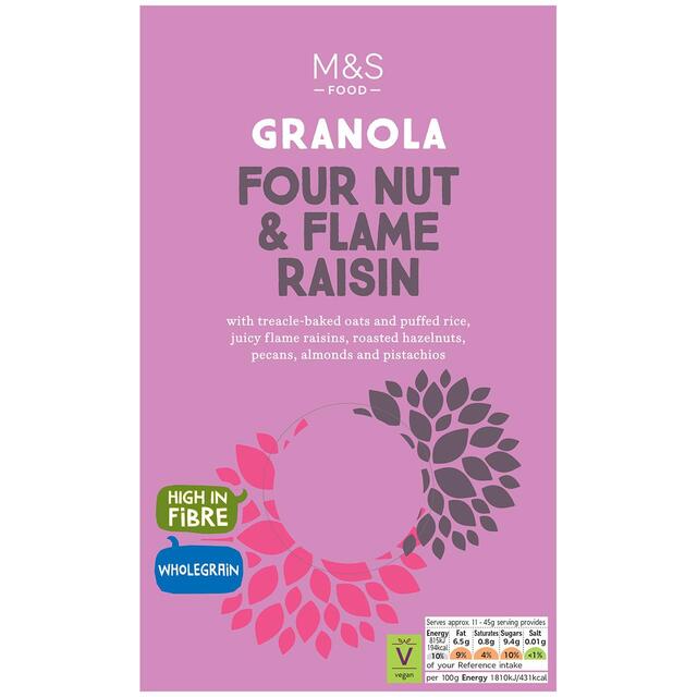 M&S Four Nut & Flame Raisin Granola thumbnail 2