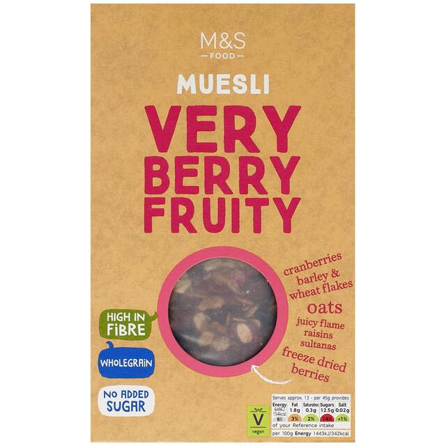 M&S Very Berry Fruity Muesli