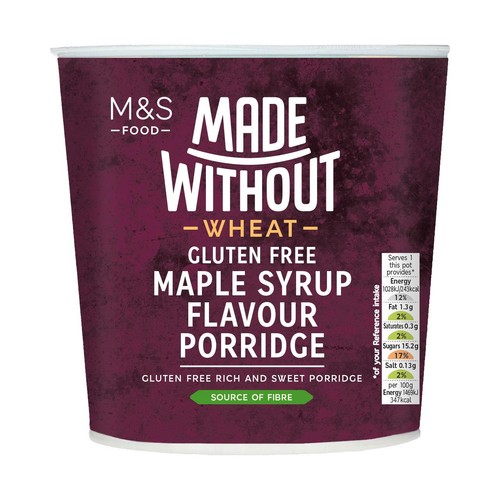M&S Made Without Maple Syrup Flavour Porridge Pot thumbnail 2