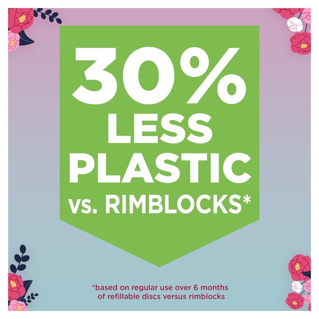 Duck Toilet Fresh Discs Duo Refills First Kiss Flowers thumbnail 3