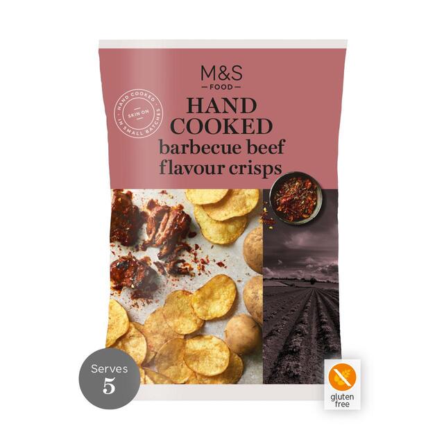 M&S Hand Cooked Barbecue Beef Flavour Crisps