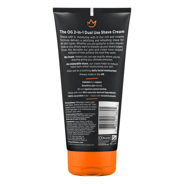 King of Shaves Dual-Use Shave Cream & Daily Moisturiser thumbnail 2