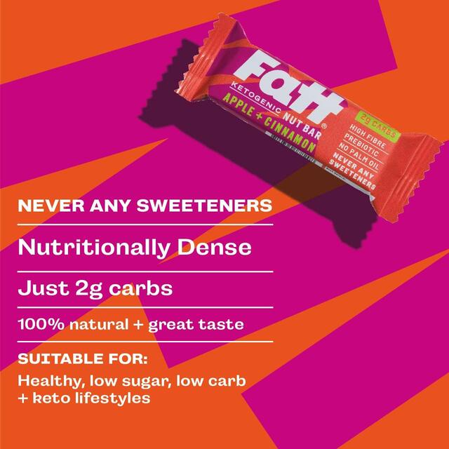 Fatt Apple & Cinnamon Ketogenic Nut Bar thumbnail 4