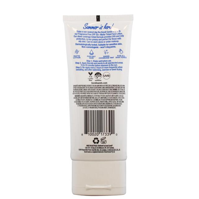 Bondi Sands Tinted SPF 50+ FF Face Tinted Matte Lotion thumbnail 2