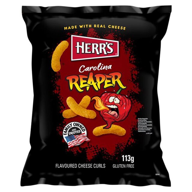 Herrs Carolina Reaper Cheese Curls thumbnail 2