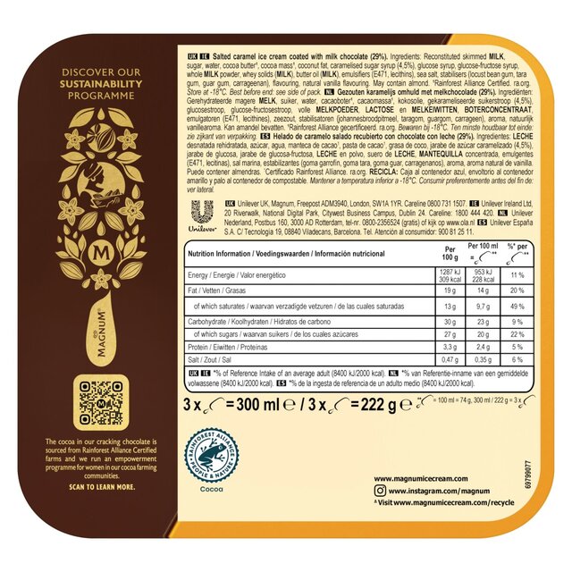 Magnum Salted Caramel Ice Cream Sticks thumbnail 3