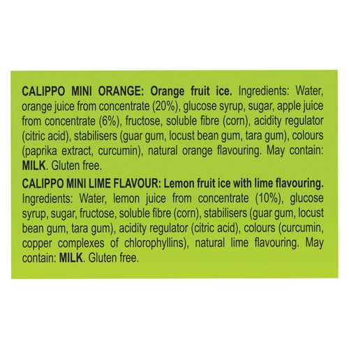 Calippo Mini Orange & Lemon-Lime Ice Lollies thumbnail 8