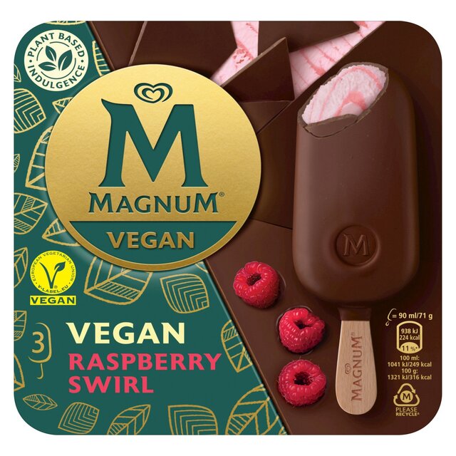 Magnum Vegan Raspberry Swirl Ice Cream Sticks thumbnail 2
