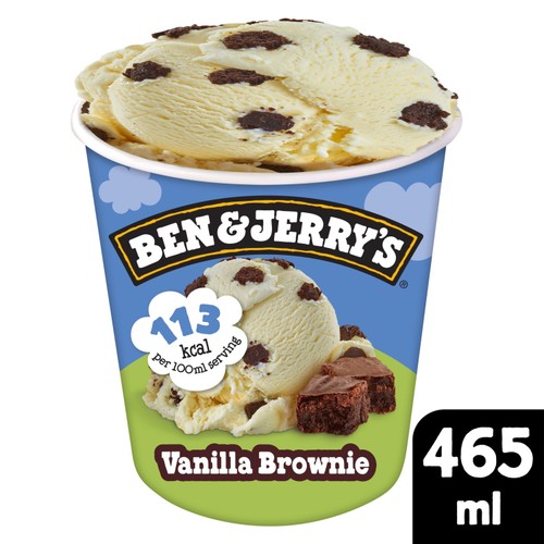 Ben & Jerry's Lighten Up Vanilla Brownie Ice Cream Tub