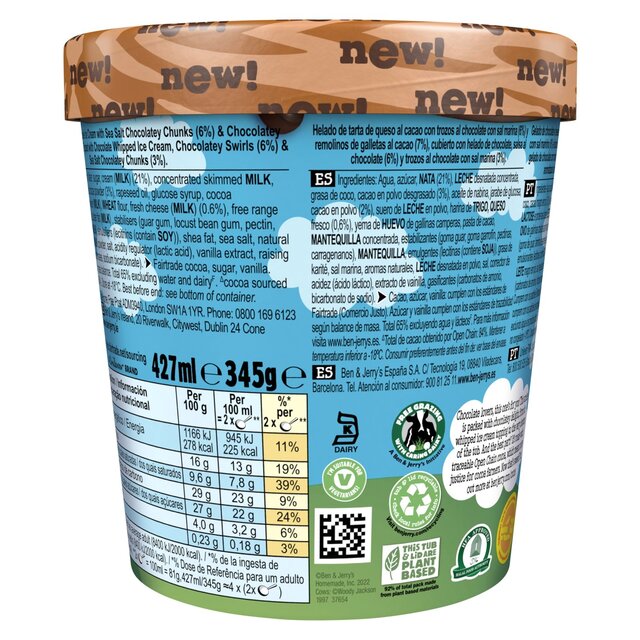 Ben & Jerry's  Sundae Choco-lotta Cheesecake Ice Cream Tub thumbnail 3