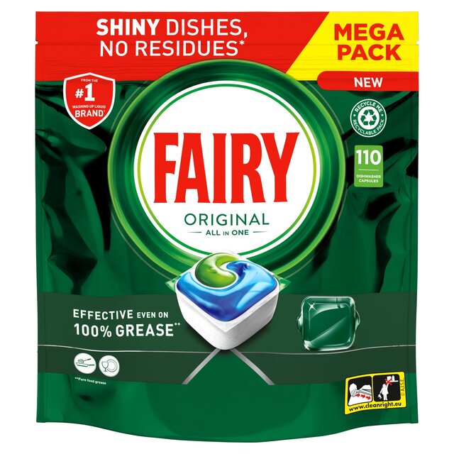 Fairy All In One Original Dishwasher Tablets