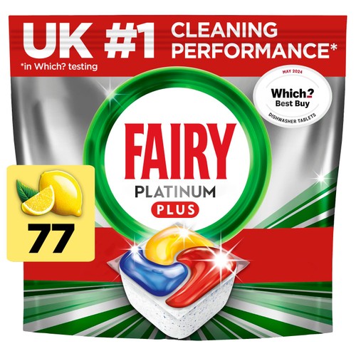 Fairy Platinum Plus Lemon Dishwasher Tablets thumbnail 2