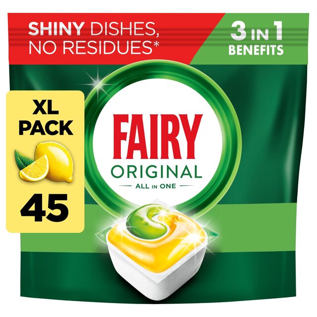 Fairy All In One Lemon Dishwasher Tablets