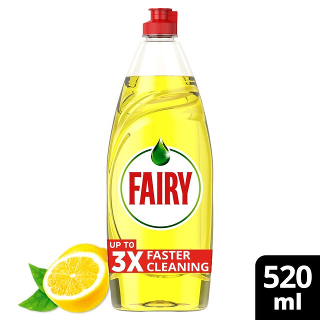 Fairy Platinum Quickwash Lemon Washing Up Liquid