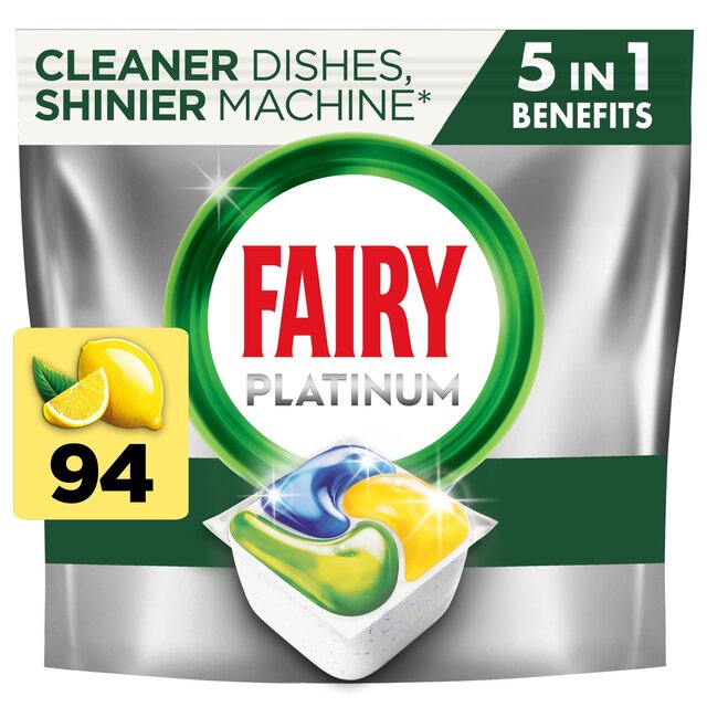 Fairy Platinum All in One Lemon Dishwasher Tablets