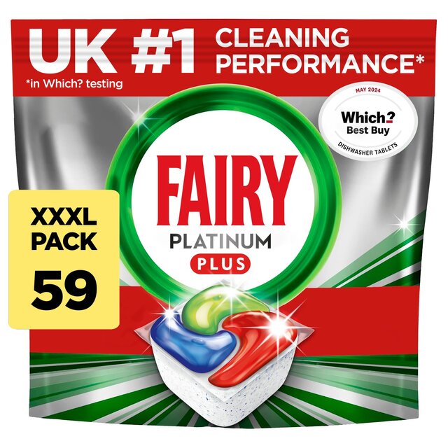 Fairy Platinum Plus Lemon Dishwasher Tablets