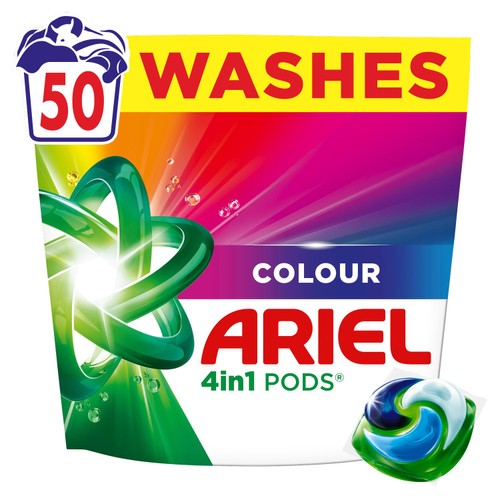 Ariel Colour All-in-1 Pods Washing Liquid Capsules 51 Washes