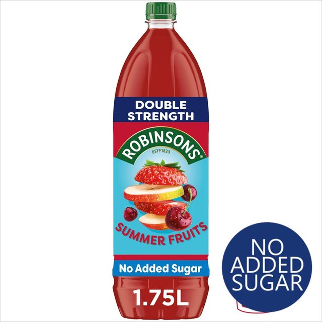 Robinsons Double Strength Summer Fruits No Added Sugar Squash thumbnail 2