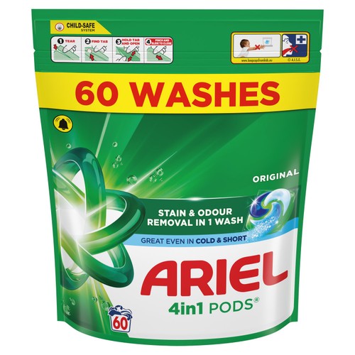 Ariel All in1 Pods Washing Capsules Original 58 Washes