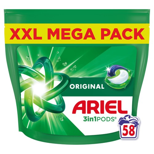 Ariel All in1 Pods Washing Capsules Original 60 Washes thumbnail 2