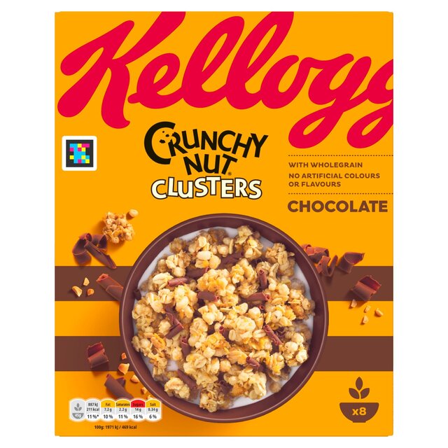 Kellogg's Crunchy Nut Clusters Chocolate Breakfast Cereal thumbnail 2