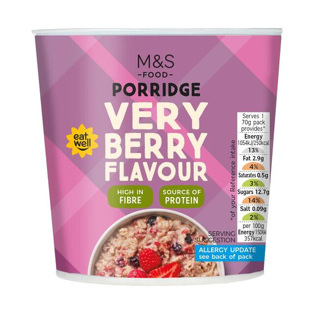 M&S Very Berry Flavour Porridge Pot thumbnail 2