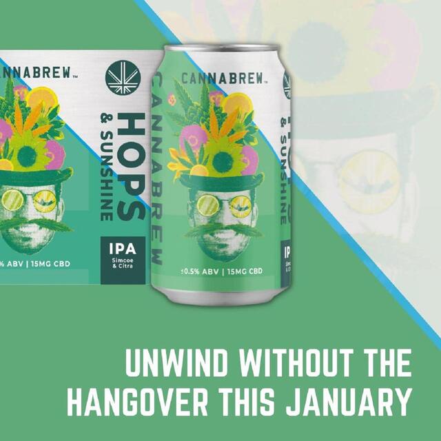Cannabrew CBD Infused Hops and Sunshine Alcohol Free IPA thumbnail 2