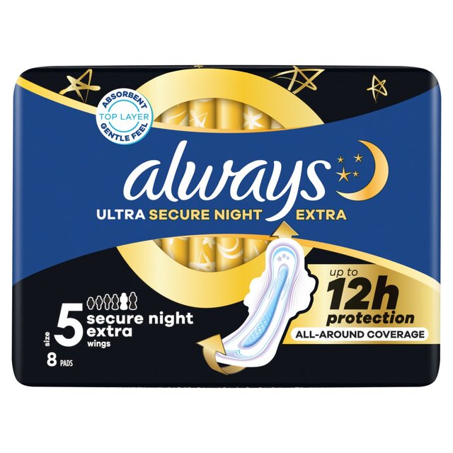 Always Ultra Sanitary Towels Secure Night Extra