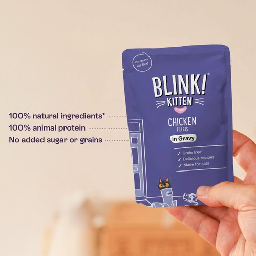 Blink Kitten Chicken Fillets Pouch Selection in Gravy thumbnail 2