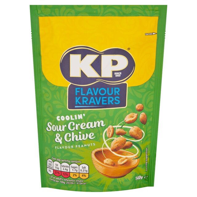KP Nuts Flavour Kravers Sour Cream & Chive Peanuts