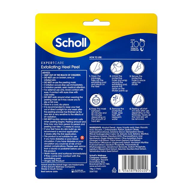 Scholl Exfoliating Heel Peel Foot Mask thumbnail 2