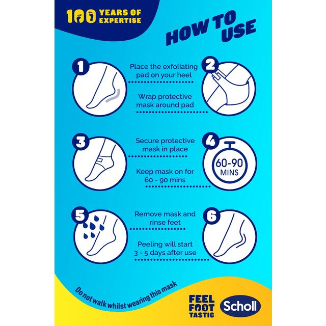 Scholl Exfoliating Heel Peel Foot Mask thumbnail 8